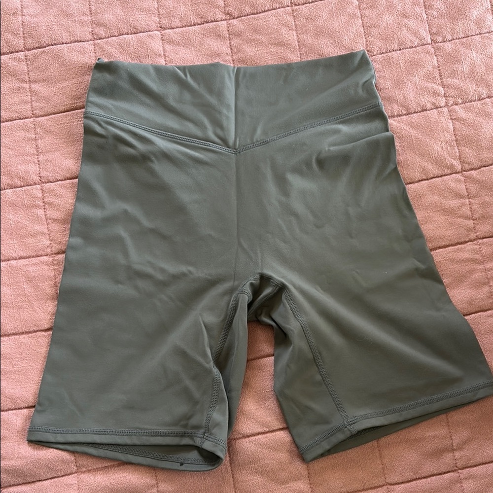 Vitality Grey Women's High-Waisted Biker Shorts